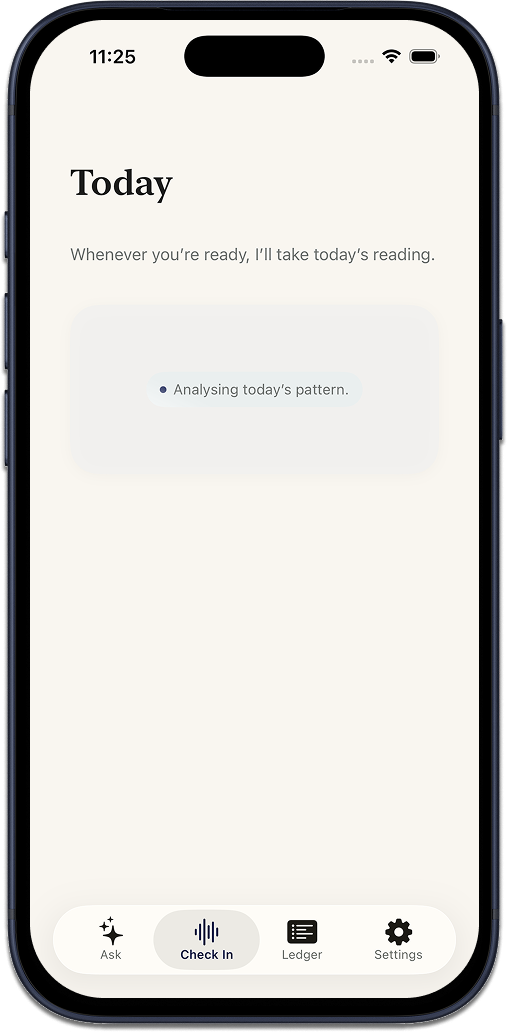 HelloCaire app shown on an iPhone